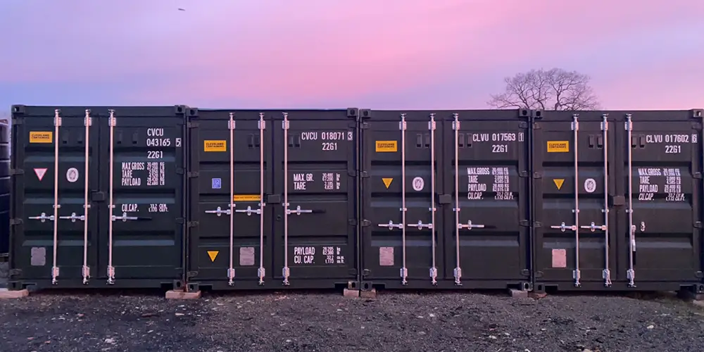 Storage containers used for business stock and document archiving